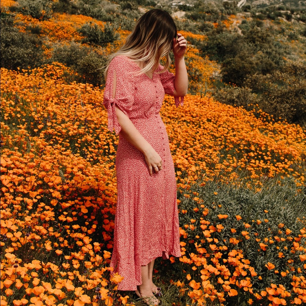 Brand New H&M Midi Floral Dress